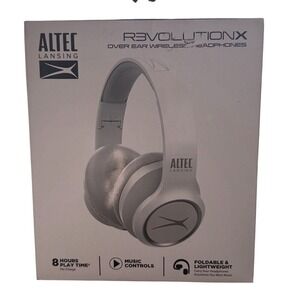 Altec Lansing R3VOLUTIONX Over Ear Wireless Headphones White MNHP-R3V-WHT